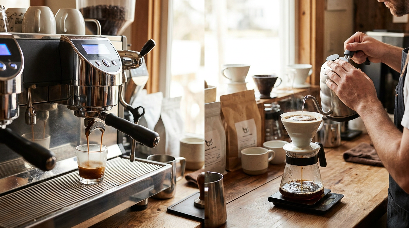 Diferença entre café espresso e coado: Guia completo para 2026