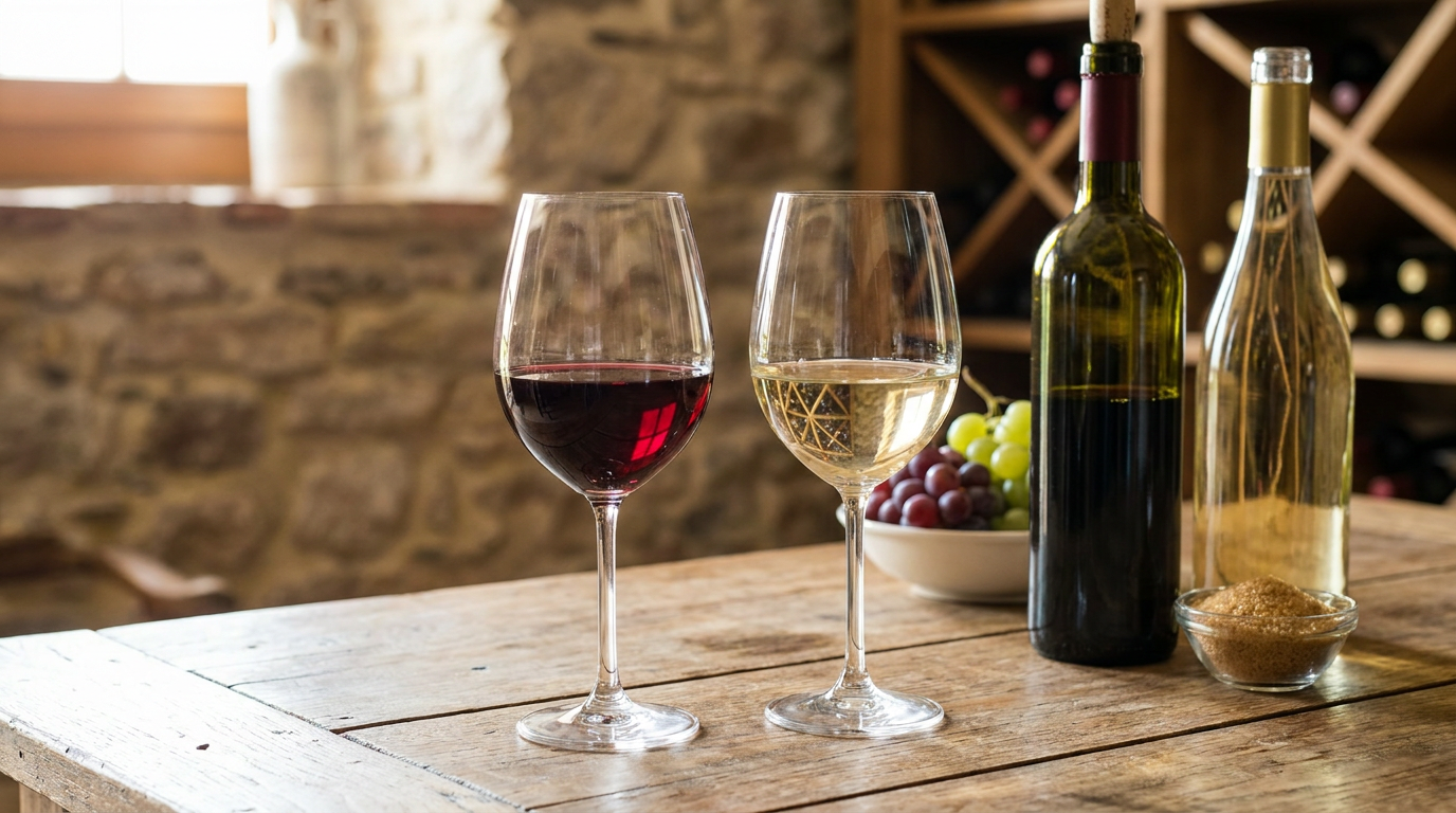 Diferença entre vinho seco e suave: guia completo 2026
